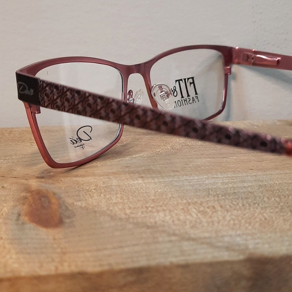 NEW Metal Rx'able Eyeglass Frame, women's lightweight glasses DEA 55 17 135 - Picture 4 of 6